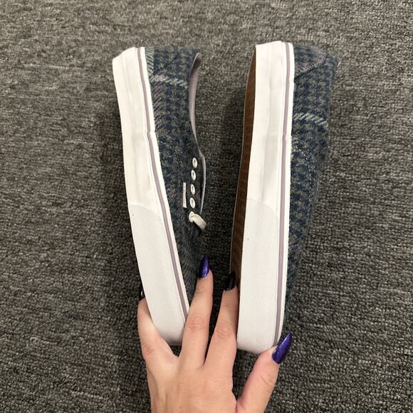 Van's Plaid Tweed Houndstooth Era Sneaker Shoes Blue - US Men's 9.5 Women's 11 - Picture 3 of 6